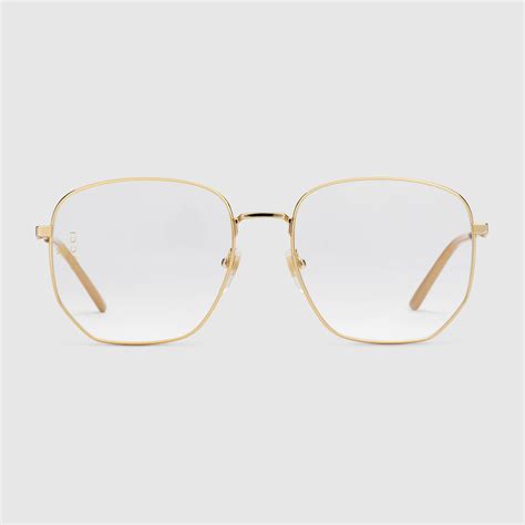 gold gucci glasses frames|gucci gold rimmed glasses.